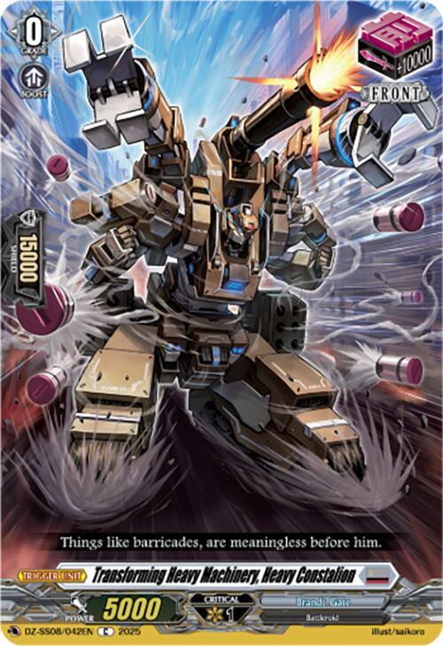 Cardfight Vanguard DZ-SS08: Festival Booster 2025 Transforming Heavy Machinery, Heavy Constalion DZ-SS08/042EN C