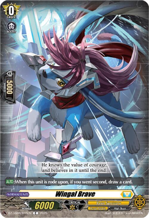 Cardfight Vanguard DZ-SS08: Festival Booster 2025 Wingal Brave DZ-SS08/045EN C Near Mint