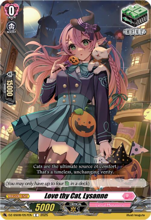 Cardfight Vanguard DZ-SS08: Festival Booster 2025 Love thy Cat, Lysanne DZ-SS08/057EN C Near Mint