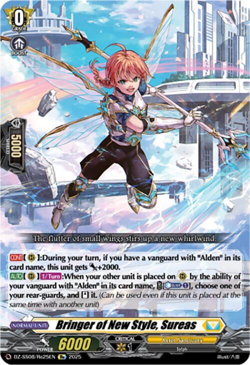 Cardfight Vanguard DZ-SS08: Festival Booster 2025 Bringer of New Style, Sureas DZ-SS08/Re25EN RE