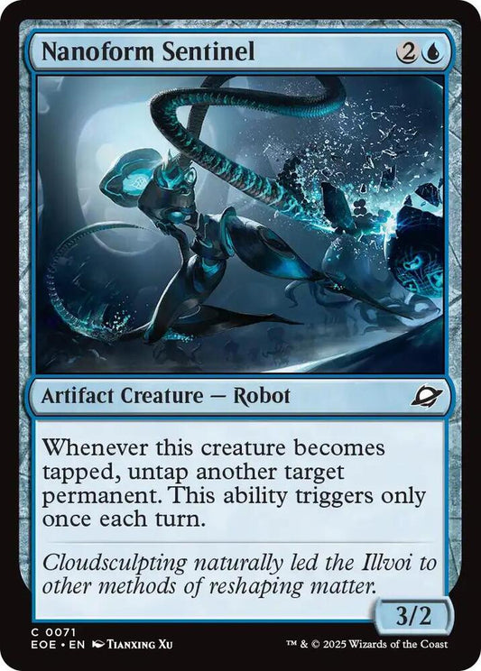 Magic: The Gathering Cards Edge of Eternities Nanoform Sentinel  C Foil