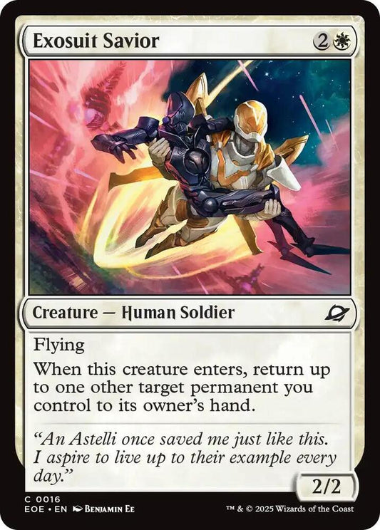 Magic: The Gathering Cards Edge of Eternities Exosuit Savior  C