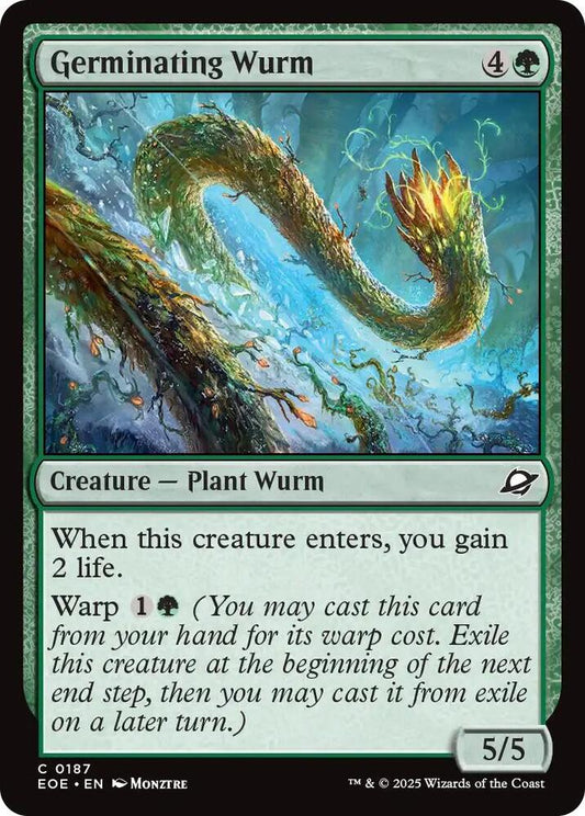 Magic: The Gathering Cards Edge of Eternities Germinating Wurm  C