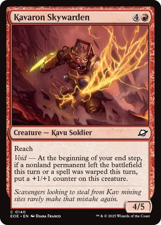 Magic: The Gathering Cards Edge of Eternities Kavaron Skywarden  C