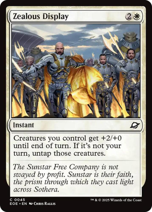 Magic: The Gathering Cards Edge of Eternities Zealous Display  C