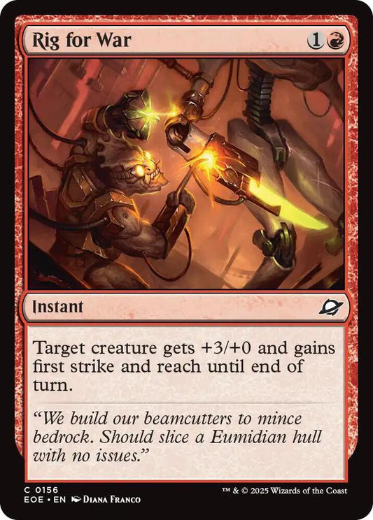 Magic: The Gathering Cards Edge of Eternities Rig for War  C