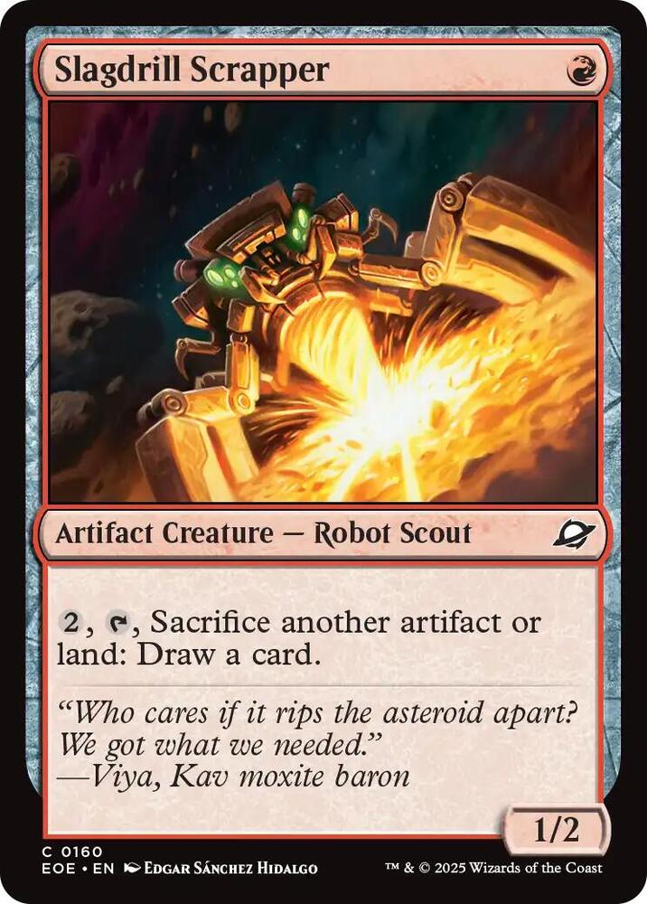 Magic: The Gathering Cards Edge of Eternities Slagdrill Scrapper  C
