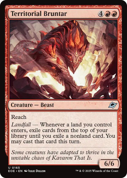 Magic: The Gathering Cards Edge of Eternities Territorial Bruntar  U