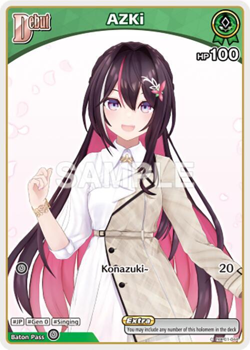 hololive OFFICIAL CARD GAME Blooming Radiance AZKi (C) (hBP01-044) hBP01-044 Common Near Mint