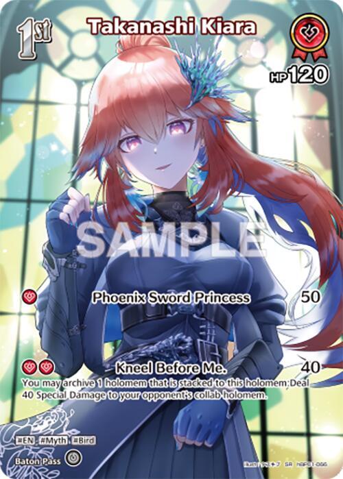 hololive OFFICIAL CARD GAME Blooming Radiance Takanashi Kiara (SR) (hBP01-066) hBP01-066 Super Rare Near Mint Foil