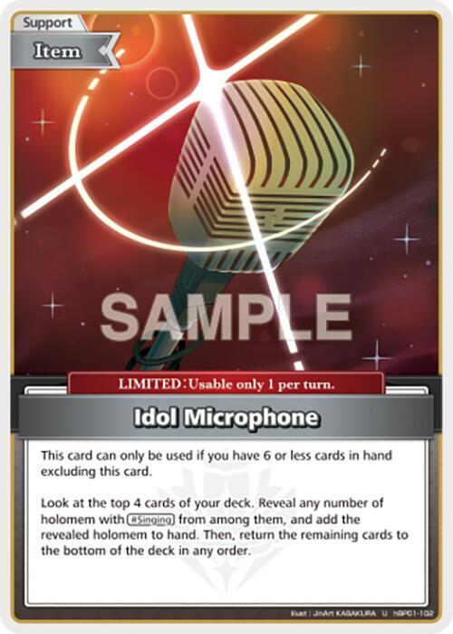 hololive OFFICIAL CARD GAME Blooming Radiance Idol Microphone (U) hBP01-102 Uncommon