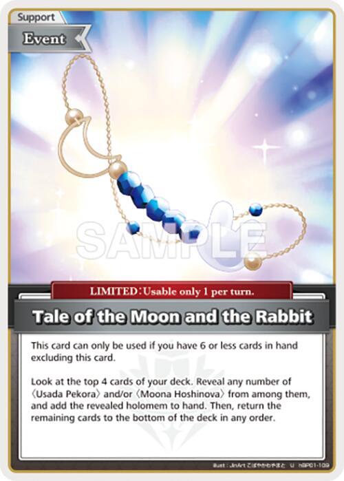 hololive OFFICIAL CARD GAME Blooming Radiance Tale of the Moon and the Rabbit (U) hBP01-109 Uncommon