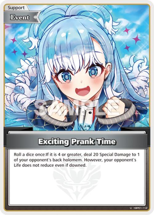 hololive OFFICIAL CARD GAME Blooming Radiance Exciting Prank Time (U) hBP01-112 Uncommon Near Mint