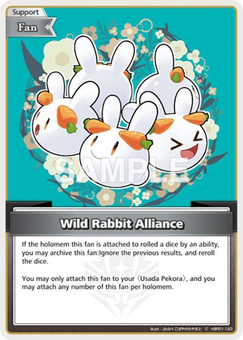 hololive OFFICIAL CARD GAME Blooming Radiance Wild Rabbit Alliance (C) hBP01-123 Common