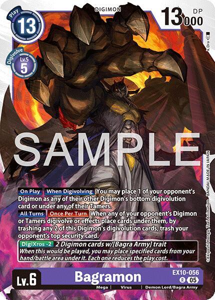 Digimon TCG Sinister Order Bagramon EX10-056 R Rare