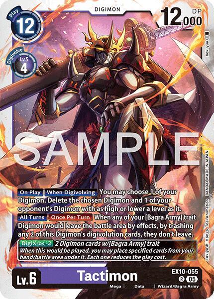 Digimon TCG Sinister Order Tactimon EX10-055 R Rare