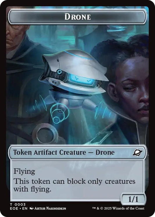 Magic: The Gathering Cards Edge of Eternities Drone // Lander (0005) Doubled-Sided Token  T