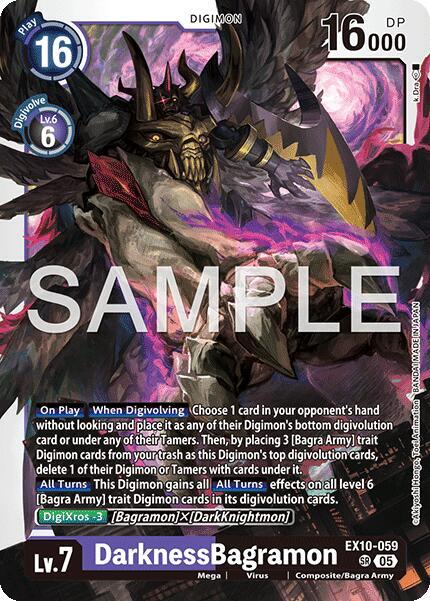 Digimon TCG Sinister Order DarknessBagramon EX10-059 SR Super Rare