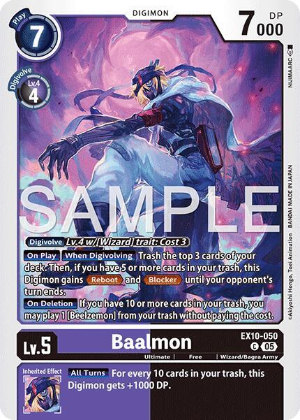 Digimon TCG Sinister Order Baalmon EX10-050 C Common