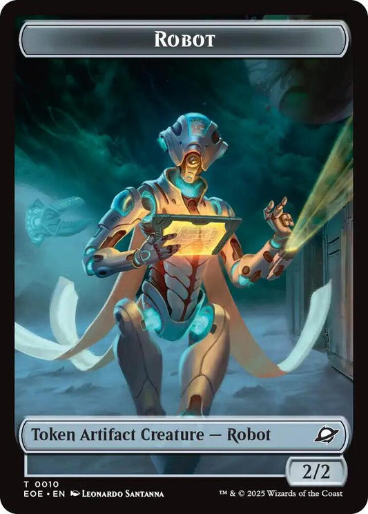 Magic: The Gathering Cards Edge of Eternities Robot // Drone Double-Sided Token  T