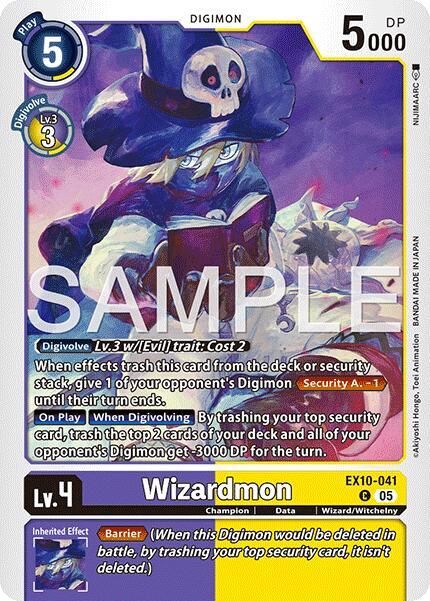 Digimon TCG Sinister Order Wizardmon EX10-041 C Common