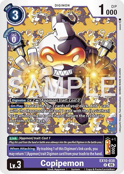 Digimon TCG Sinister Order Copipemon EX10-038 R Rare