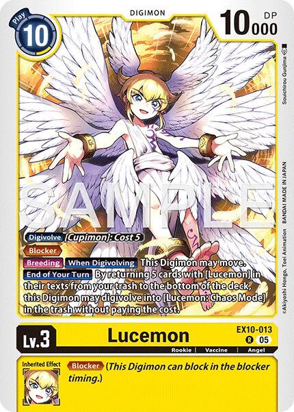 Digimon TCG Sinister Order Lucemon EX10-013 R Rare