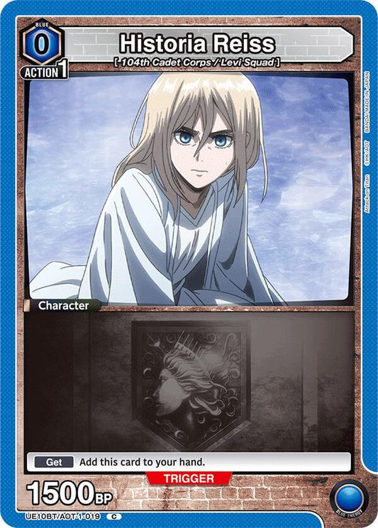 Union Arena UE10BT: Attack on Titan Historia Reiss (019) UE10BT/AOT-1-019 Common