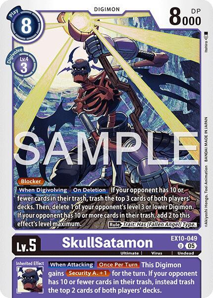 Digimon TCG Sinister Order SkullSatamon EX10-049 U Uncommon