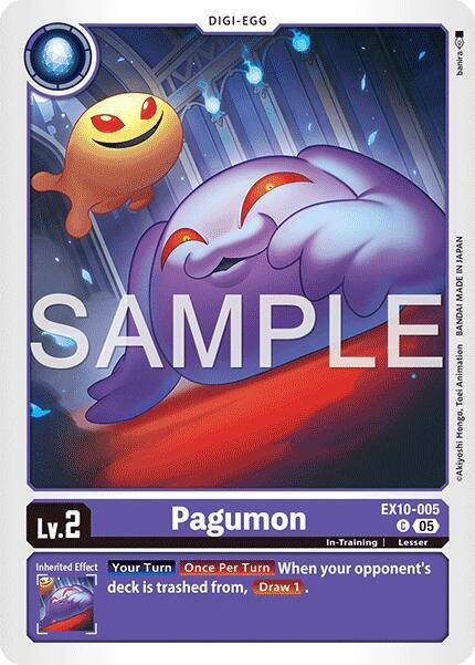 Digimon TCG Sinister Order Pagumon EX10-005 C Common