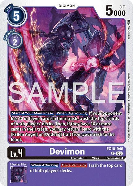 Digimon TCG Sinister Order Devimon EX10-046 C Common