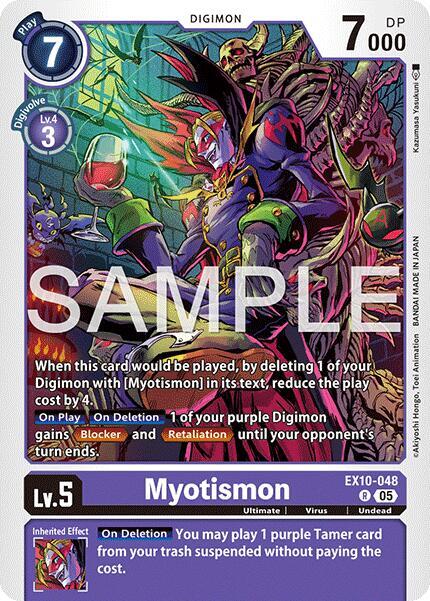 Digimon TCG Sinister Order Myotismon EX10-048 R Rare