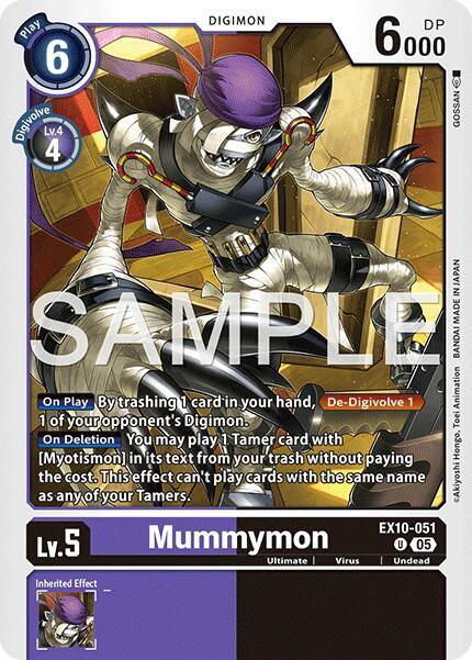 Digimon TCG Sinister Order Mummymon EX10-051 U Uncommon