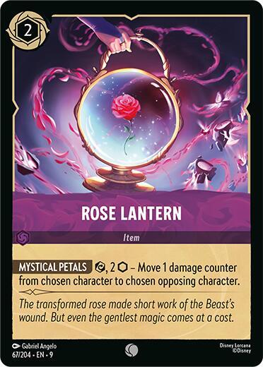 Disney Lorcana Fabled Rose Lantern 67/204 Common Cold Foil