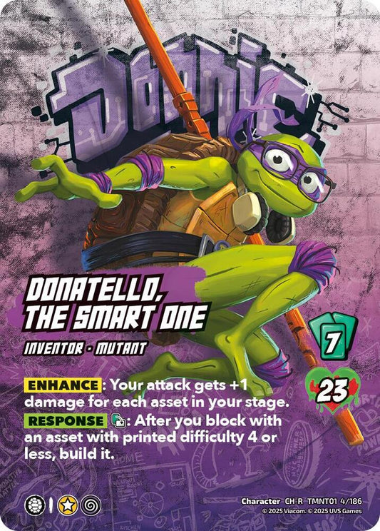 UniVersus Teenage Mutant Ninja Turtles Donatello, the Smart One TMNT01 4/186 Character Rare