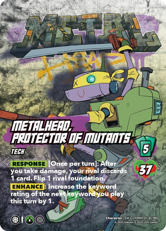 UniVersus Teenage Mutant Ninja Turtles Metalhead, Protector of Mutants TMNT01 8/186 Character Common Near Mint