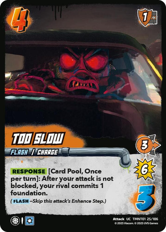 UniVersus Teenage Mutant Ninja Turtles Too Slow TMNT01 25/186 Uncommon Near Mint