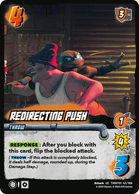UniVersus Teenage Mutant Ninja Turtles Redirecting Push TMNT01 42/186 Uncommon Near Mint
