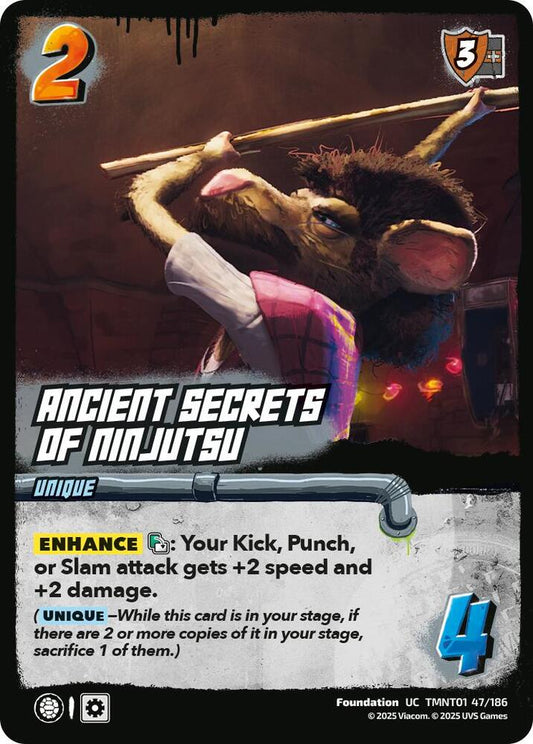 UniVersus Teenage Mutant Ninja Turtles Ancient Secrets of Ninjutsu TMNT01 47/186 Uncommon