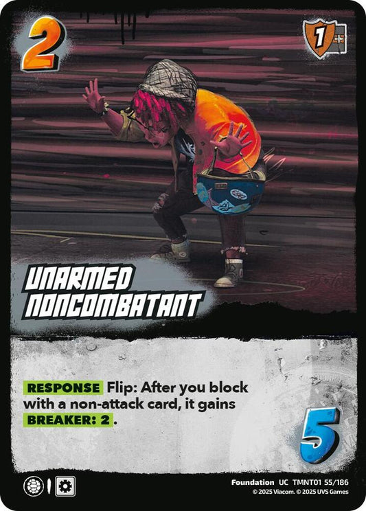 UniVersus Teenage Mutant Ninja Turtles Unarmed Noncombatant TMNT01 55/186 Uncommon