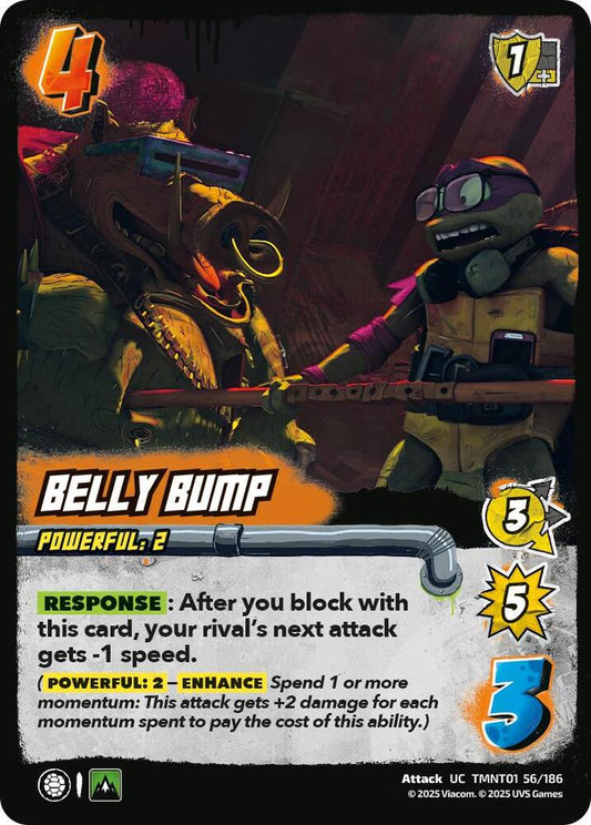 UniVersus Teenage Mutant Ninja Turtles Belly Bump TMNT01 56/186 Uncommon Near Mint