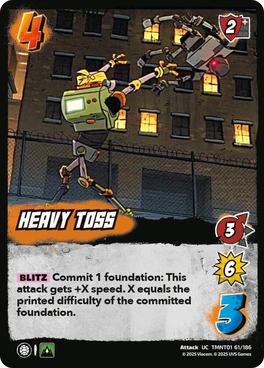 UniVersus Teenage Mutant Ninja Turtles Heavy Toss TMNT01 61/186 Uncommon