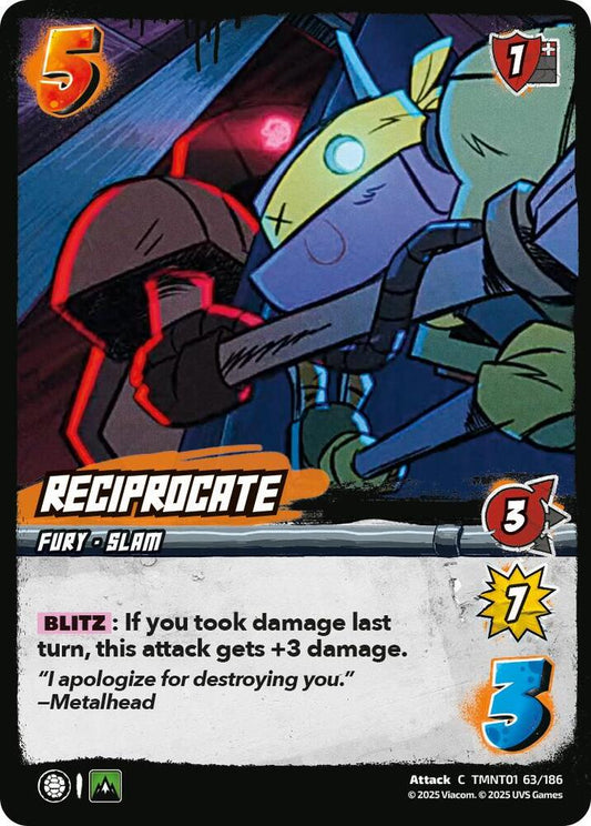 UniVersus Teenage Mutant Ninja Turtles Reciprocate TMNT01 63/186 Common