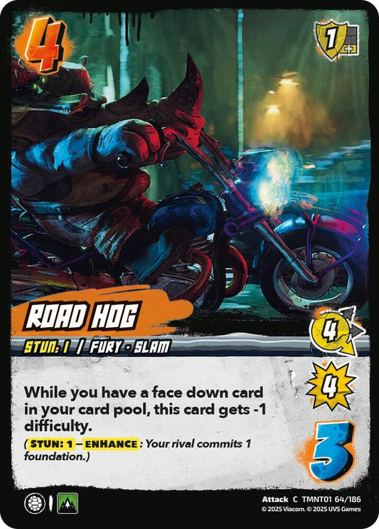 UniVersus Teenage Mutant Ninja Turtles Road Hog TMNT01 64/186 Common