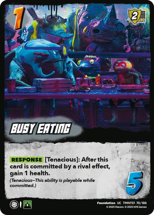 UniVersus Teenage Mutant Ninja Turtles Busy Eating TMNT01 70/186 Uncommon