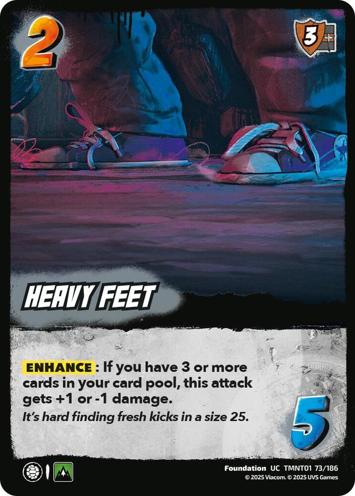 UniVersus Teenage Mutant Ninja Turtles Heavy Feet TMNT01 73/186 Uncommon Near Mint