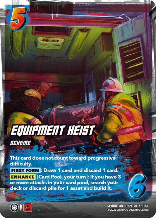 UniVersus Teenage Mutant Ninja Turtles Equipment Heist TMNT01 77/186 Ultra Rare