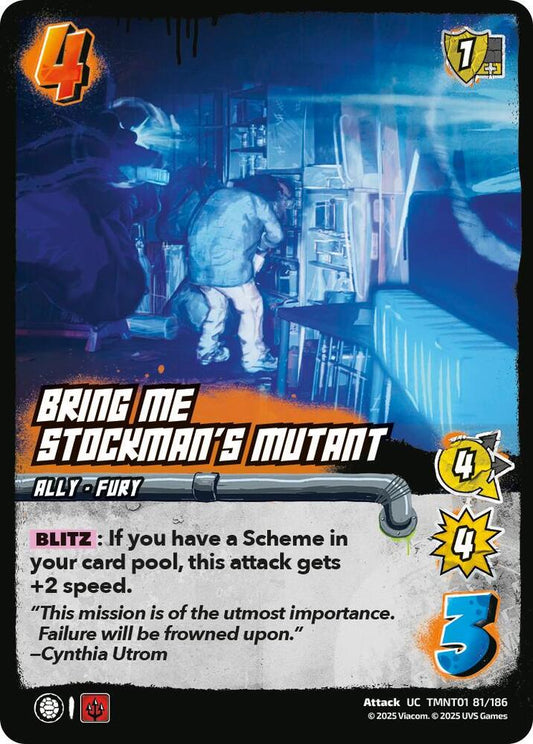 UniVersus Teenage Mutant Ninja Turtles Bring Me Stockman's Mutant TMNT01 81/186 Uncommon