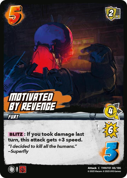UniVersus Teenage Mutant Ninja Turtles Motivated by Revenge TMNT01 88/186 Common