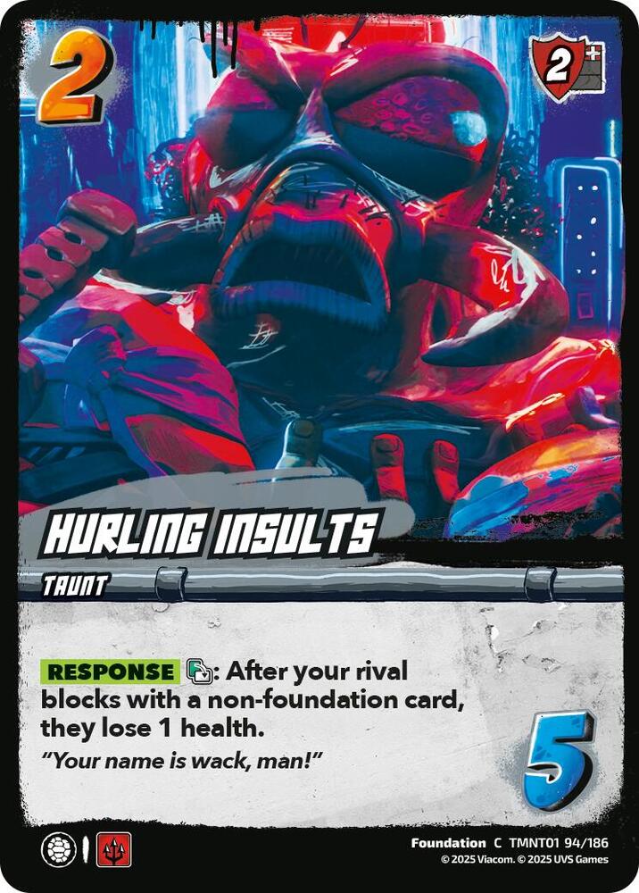 UniVersus Teenage Mutant Ninja Turtles Hurling Insults TMNT01 94/186 Common Near Mint
